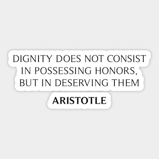 Aristotle's Quote Sticker